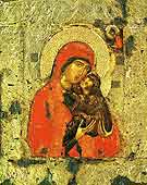 St. Anna with the Child Mary. 14th c. Serbia (?)