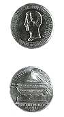 Medal in memory of death of Cesarevitch Nikolay Aleksandrovich. 1865. Front and back. 