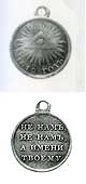 Medal «In memory to domestic war». 1812.  Front and back.