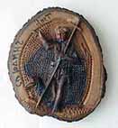 Спил оливы с изображением святого Иоанна Крестителя. Иерусалим. XIX в. 