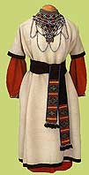 Maiden costume. Early 20th century. Ryazan region