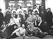 The Museum staff of the 1920s. In the middle of the 2d row: Svirin A.N., on the left Alexandrova-Dolnik, on the right  Merkulova A.D. In the 3d row the forth from the right  Derviz V.D. 