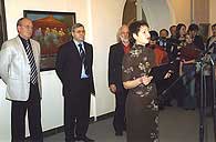 Autumn Salon  2004. On the left  General Director of the museum Makoyev F. Kh. 