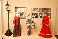 The hall of the exhibition History of Sergiev Posad of the 20th c. ( scenes of the town life)
