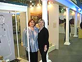 L.A. Makusova and Deputy Director for Scientific Research S.V. Nikolayeva at the Museum stand