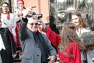 Opening ceremony. Handling of  the symbolic key.