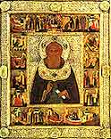 Eustathius Golovkin. St. Sergius of Radonezh. Icon. 1591